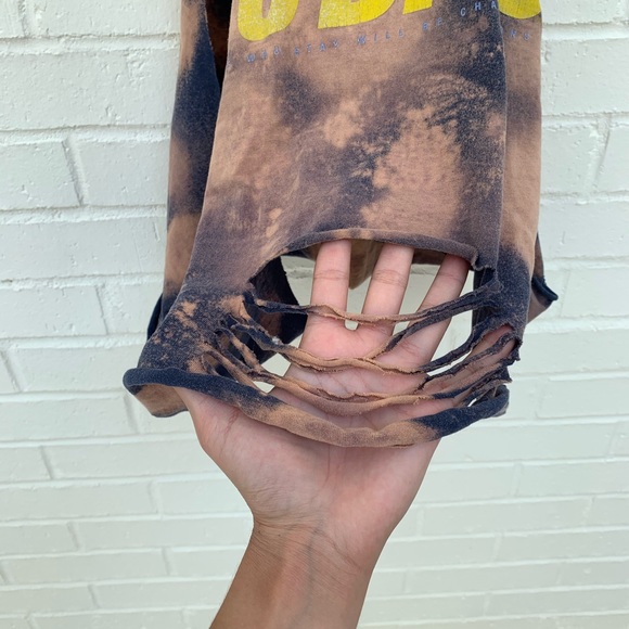 Restyled Distressed Nike Michigan Crop Tank - Picture 7 of 10